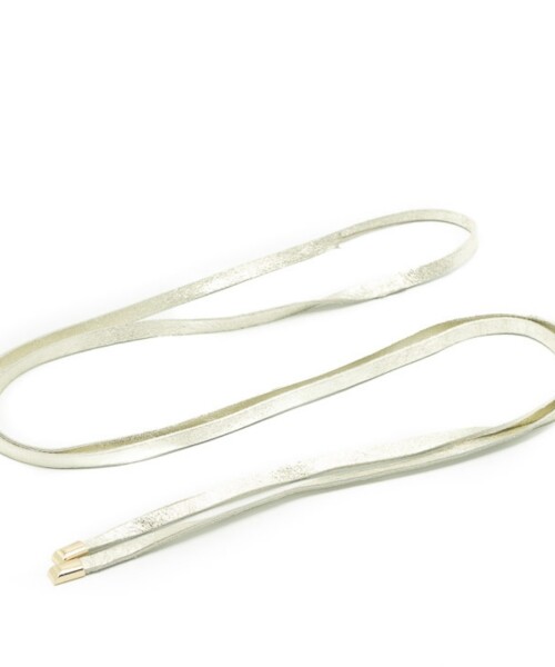 glad wikkelriempje goud leer