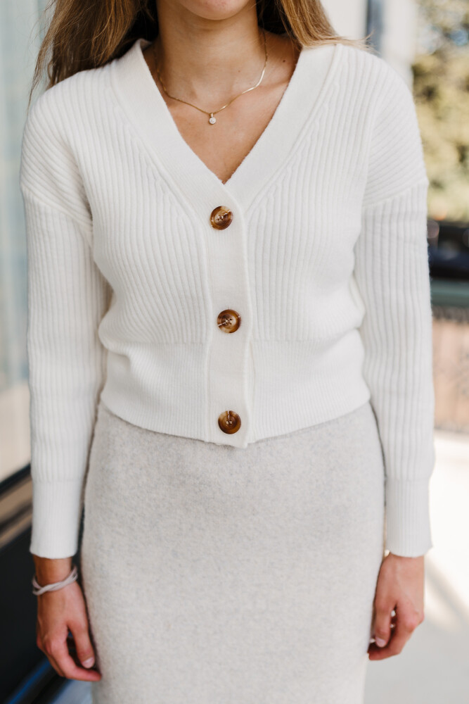 warm vestje offwhite details